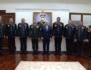Bakan Güler, Azerbaycan Silahlı Kuvvetlerinde görevli generalleri kabul etti