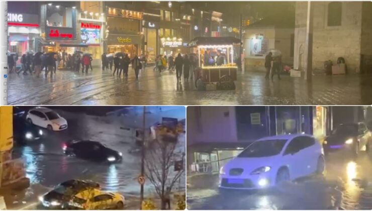 İstanbul’da sağanak hayatı olumsuz etkiledi