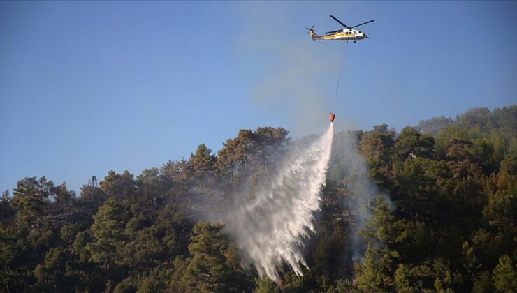 Muğla’daki orman yangınlarına müdahale devam ediyor