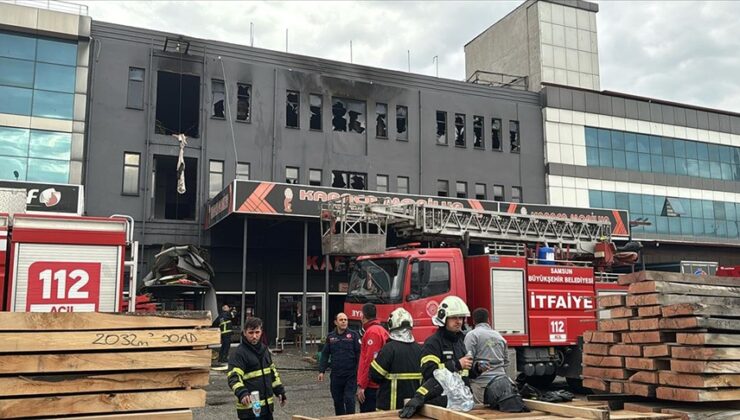 Samsun’da mobilya imalathanesinde dört ayda üçüncü kez çıkan yangın söndürüldü