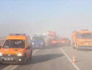 Konya’da zincirleme trafik kazasında 8 kişi yaralandı