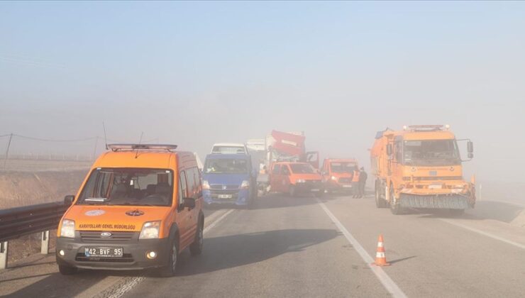 Konya’da zincirleme trafik kazasında 8 kişi yaralandı