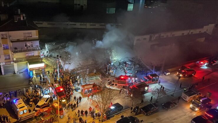 Konya’da 3 katlı bina çöktü: 3 kişi sağ olarak çıkarıldı