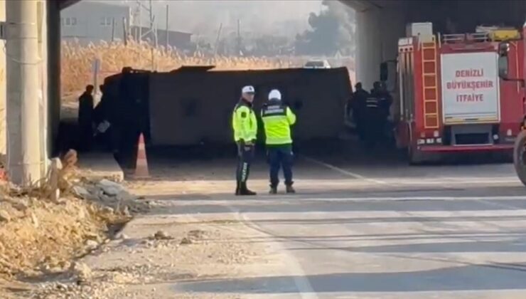 Denizli’de devrilen işçi servisindeki 4 kişi öldü, 6 kişi yaralandı