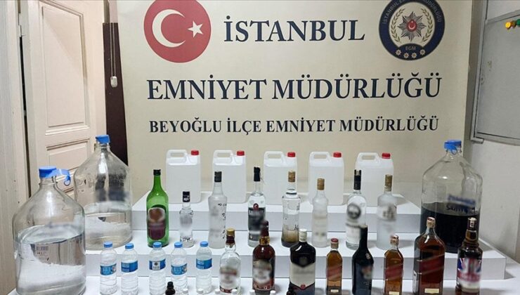 Beyoğlu’nda dükkanında sahte içki üreten “sucu” tutuklandı
