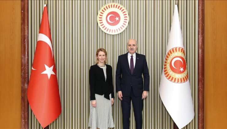TBMM Başkanı Kurtulmuş, AB Dış İlişkiler ve Güvenlik Politikası Yüksek Temsilcisi Kallas’ı kabul etti