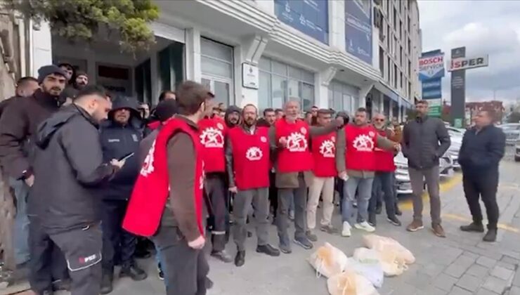 İstanbul’da su ve doğal gaz sayaçlarını okuyan işçilerden eylem