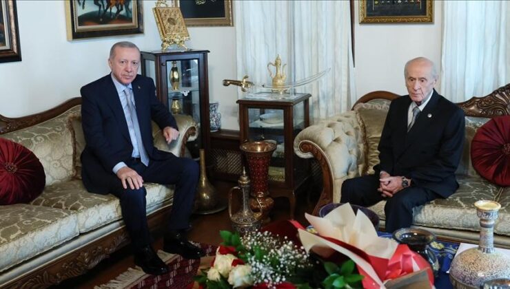 Cumhurbaşkanı Erdoğan, MHP Genel Başkanı Bahçeli ile görüştü