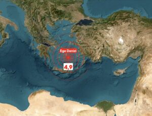 Ege Denizi’nde 4,9 büyüklüğünde deprem