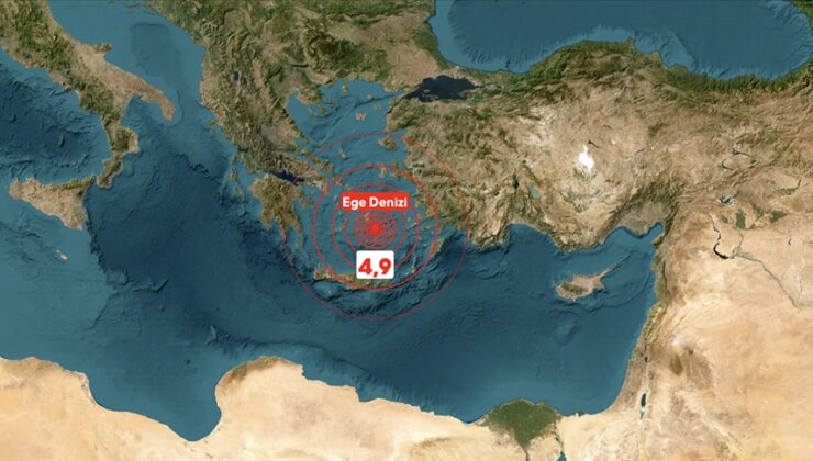 Ege Denizi’nde 4,9 büyüklüğünde deprem