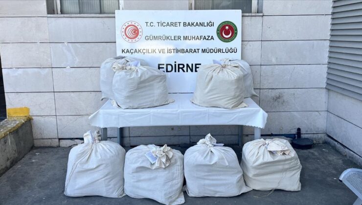 Kapıkule’de X-ray taraması yapılan otobüste 87 kilo 752 gram uyuşturucu ele geçirildi