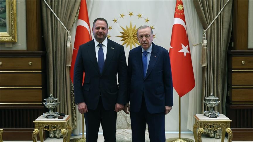 Cumhurbaşkanı Erdoğan, Ukrayna Devlet Başkanlığı Ofisi Başkanı Yermak’ı kabul etti