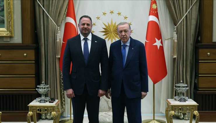 Cumhurbaşkanı Erdoğan, Ukrayna Devlet Başkanlığı Ofisi Başkanı Yermak’ı kabul etti