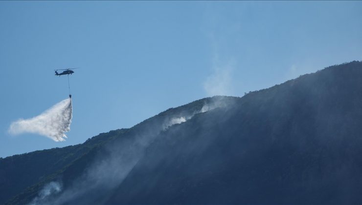 Bazı illerde çıkan orman yangınlarına müdahale sürüyor