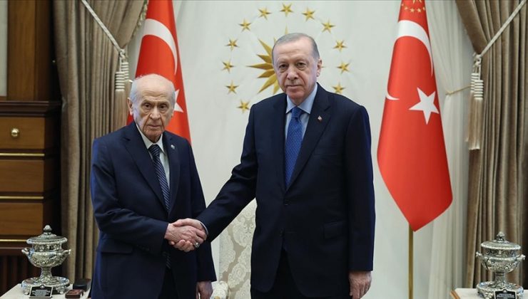 Cumhurbaşkanı Erdoğan, MHP Genel Başkanı Bahçeli’yi kabul etti