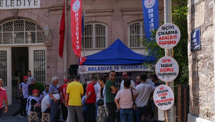 İzmir Büyükşehir Belediyesinin işten çıkardığı işçiler eylemlerini sürdürüyor