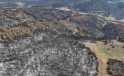 Çanakkale’de yangında zarar gören alanlar dronla görüntülendi