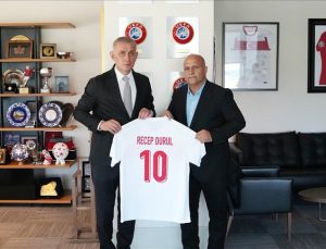 Kocaelispor Başkanı Recep Durul, TFF Başkanı Hacıosmanoğlu’nu ziyaret etti