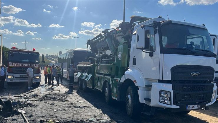 Küçükçekmece TEM Otoyolu’ndaki zincirleme kazada 1 kişi hayatını kaybetti, 16 kişi yaralandı