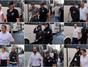 İBB’ye yönelik yolsuzluk soruşturmasında gözaltına alınan şüpheliler adliyeye sevk edildi