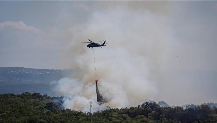 Bursa’da çıkan orman yangınına müdahale ediliyor