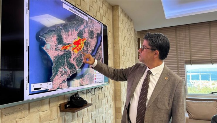 Çanakkale yangınlarının etki alanları uydu fotoğraflarıyla modellendi