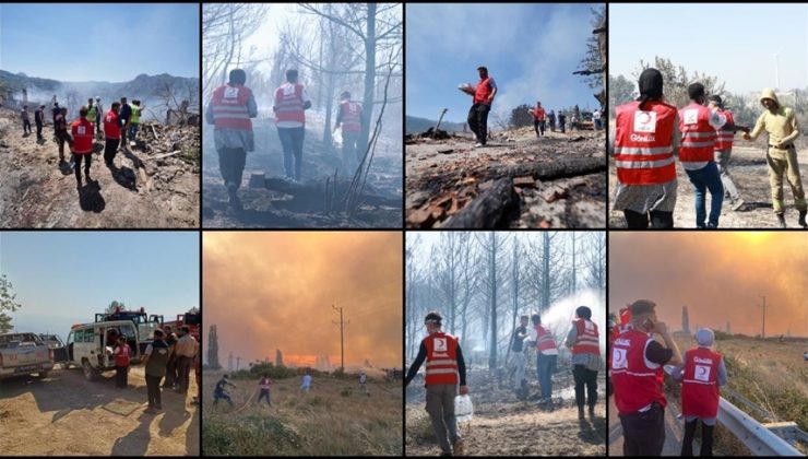 Türk Kızılay, hazirandan bu yana 127 orman yangınına müdahaleye destek sağladı