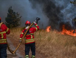 Portekiz’de büyük orman yangınlarını söndürmek için 1700’den fazla itfaiyeci görev yapıyor