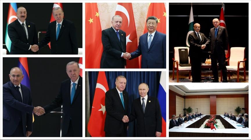 Cumhurbaşkanı Erdoğan’dan Şanghay İşbirliği Teşkilatı zirvesinde yoğun diplomasi trafiği