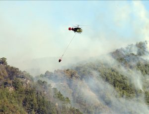 Muğla ve Antalya’daki orman yangınlarına müdahale sürüyor