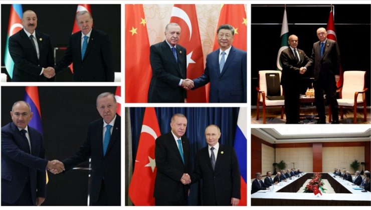 Cumhurbaşkanı Erdoğan’dan Şanghay İşbirliği Teşkilatı zirvesinde yoğun diplomasi trafiği