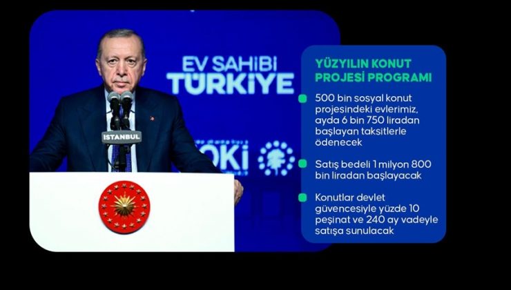 Cumhurbaşkanı Erdoğan: Türkiye Yüzyılı’nda yüzyılın konut projesini hayata geçiriyoruz