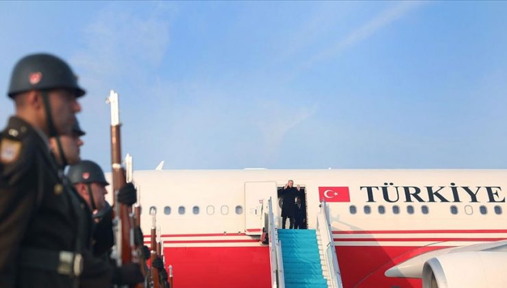 Cumhurbaşkanı Erdoğan, Azerbaycan’ın başkenti Bakü’ye gitti